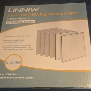 Linniw True HEPA Filter Pack for Vital 100